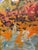 Lovely, vintage oil painting on board impressionistic style. Vintage wood frame unsigned.