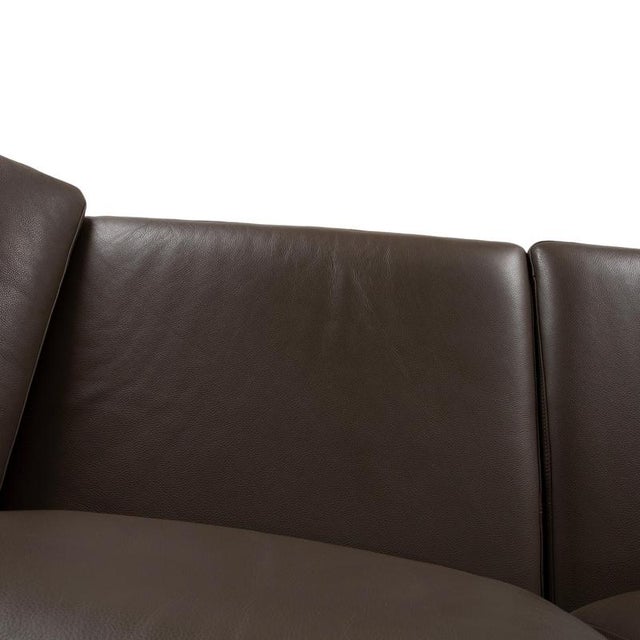 Model 3300 2-Seater Sofa in Brown-Grey Leather from Rolf Benz For Sale - Image 6 of 11