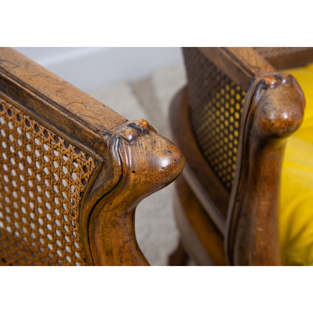 Wood Drexel Heritage French Provincial Barrel Chairs For Sale - Image 7 of 11