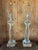 Pair of Architectural Crystal & Resin Column Table Lamps by Restoration Hardware, Circa 2006 For Sale - Image 10 of 14