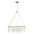 Reverie Brass and Crystal 3-Light Circular Contemporary Chandelier For Sale