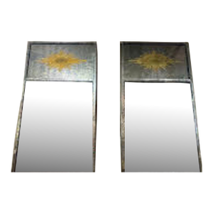 Pair of Jansen Manner Eglomise' Mirrors
