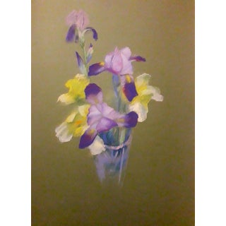 Pastel Painting Gladiolus Serdyuk Boris Petrovich For Sale