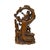 1990s Legendary Sage Damo Bodhidharma on Pine With Crane Wood Art Figure For Sale - Image 5 of 9