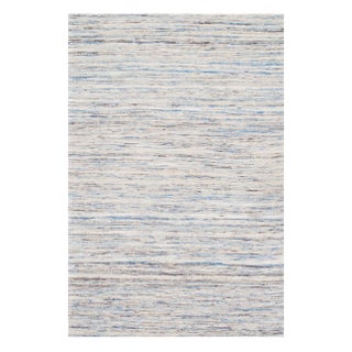 Pasargad Turquoise Ivory Sari-Silk Modern Flat Weave Rug - 3' X 5' For Sale