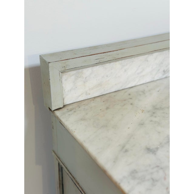 Antique Marble Top French Chest of Drawers For Sale In Charleston - Image 6 of 8