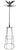 Vintage "Taylor Ties" rotating display, having 12 arms from which to hang ties, mounted on a vertical pole, supported by a...