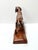 Brown Vintage Hand Carved Wood Hunting Dog Sculpture on Base – Sporting Irish Setter Figurine | Lodge Decor Accent For Sale - Image 8 of 9