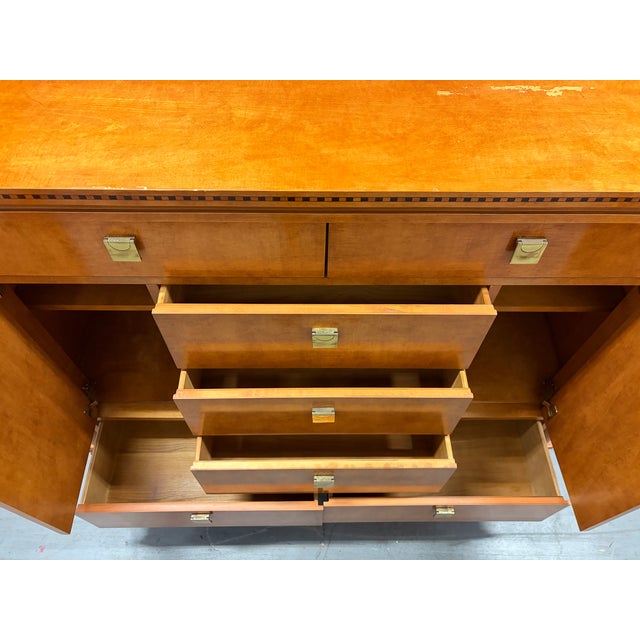 Hickory White Genesis Collection Neoclassical Revival Style High-Boy Dresser. Circa 1980s For Sale - Image 16 of 18