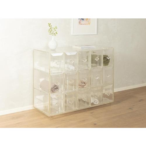 1980s Acrylic Drawer Cabinet very good workmanshiphigh-quality materialsMade in Germany Depth: 48 cm Width: 115 cm Height:...
