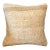 Rustic Hemp Throw Pillow, Natural Golden Wheat Cushion, Handwoven Turkish Anatolian Pillow With Insert, 16x16 In For Sale