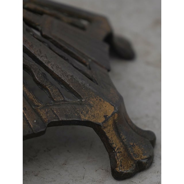 Metal Vintage Art Deco Brass & Alabaster Floor Lamp For Sale - Image 7 of 11