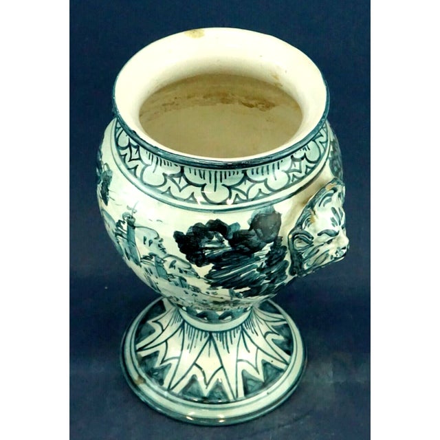 Vintage Italian Ceramic Vase by Bartolomeo Rossi & Sons for Cas Savona, 1930s For Sale - Image 12 of 18