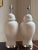 1960s White & Chrome Ginger Jar Table Lamps — A Pair For Sale - Image 13 of 17