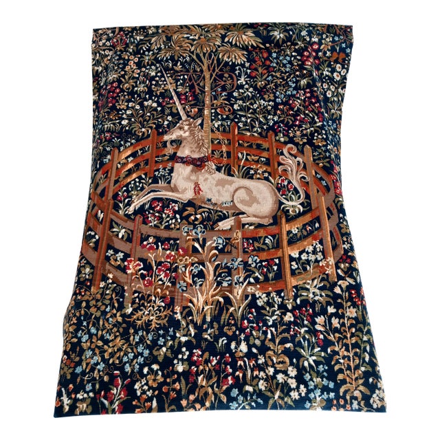 1980s Handcrafted Artisan Tapestry – “The Unicorn in Captivity” For Sale