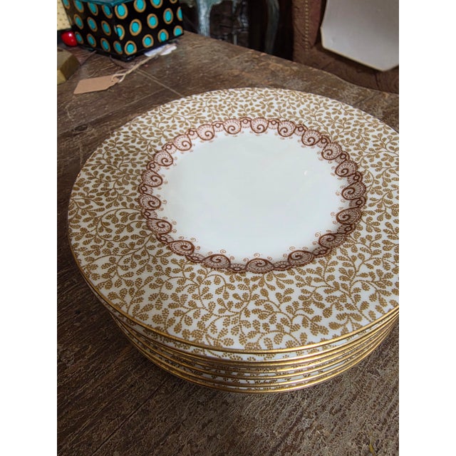 1940s Royal Doulton Gaythorne Pattern Bread Plates For Sale - Image 4 of 4