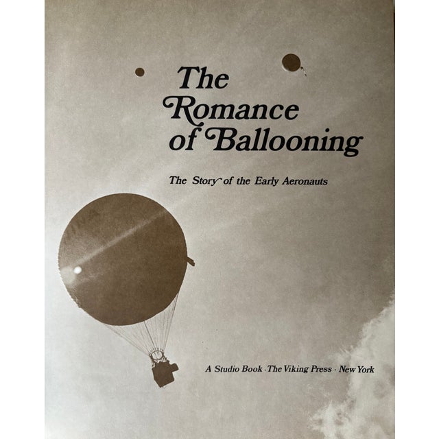 Paper 1971 the Romance of Ballooning, Hardcover First Edition For Sale - Image 7 of 10