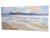 Original Seascape Oceanside Painting on Canvas featuring Pastel Hued Waves crashing along the sandy shore, with Cotton...
