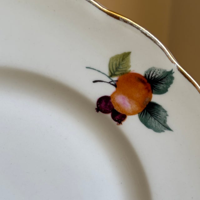 Vintage English Bone China Decorative Dessert Plate For Sale - Image 4 of 11