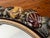 1980s Vintage La Barge Hand-Carved & Hand-Painted Italian Fruit Motif Beveled Round Wall Mirror, 30⅛" For Sale - Image 5 of 12