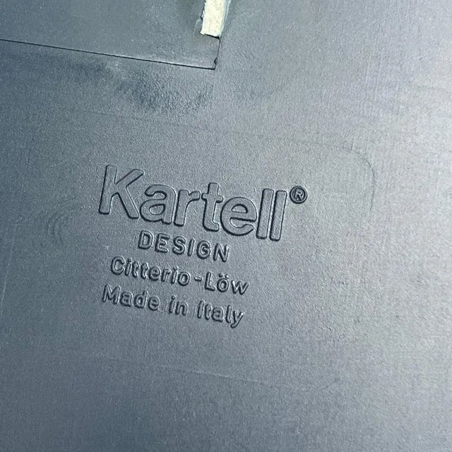 Blue Leopoldo Coffee Table attributed to A. Citterio & G.O. Löw for Kartell, Italy, 1990s For Sale - Image 8 of 10