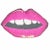 2020s Custom Made Magenta "Embrasse Moi" Sculpted Lips Pillow For Sale - Image 5 of 6