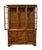 Ethan Allen Ethan Allen Country Craftsman Solid Knotty Pine Early American Country French 62" Buffet W. Lighted Display China Cabinet 19-6326 / 19-6328 For Sale - Image 4 of 15