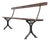 Vintage English Church Bench in Cast Metal, 1940s For Sale