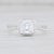 This new lovely new semi mount engagement ring is a Beverley K design. The ring features a diamond encrusted cathedral...