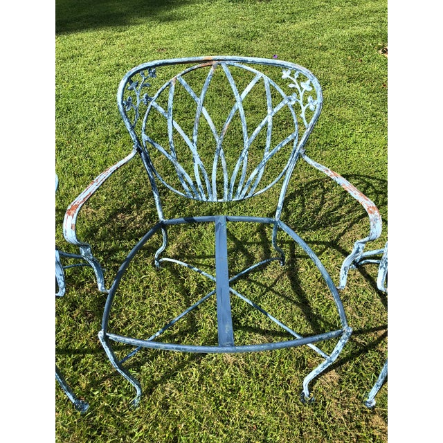 Vintage Russel Woodard Patio Furniture Set of 8 Chairish