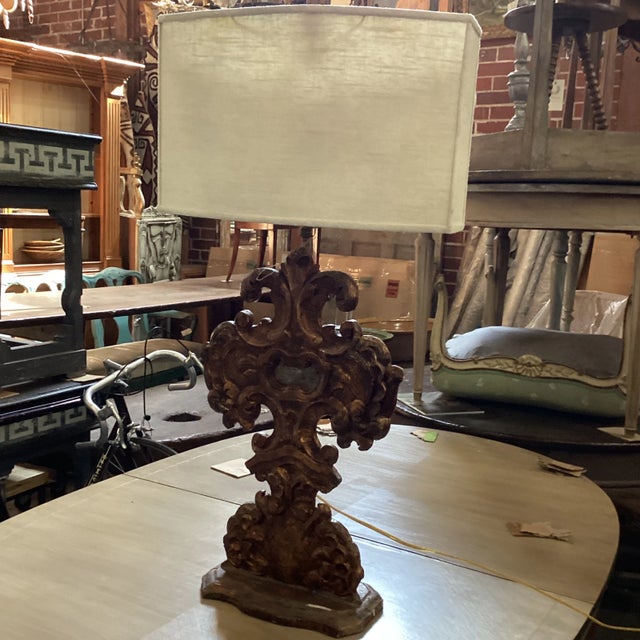 Mid 20th Century Vintage Copper-Color Table Lamp For Sale - Image 5 of 12