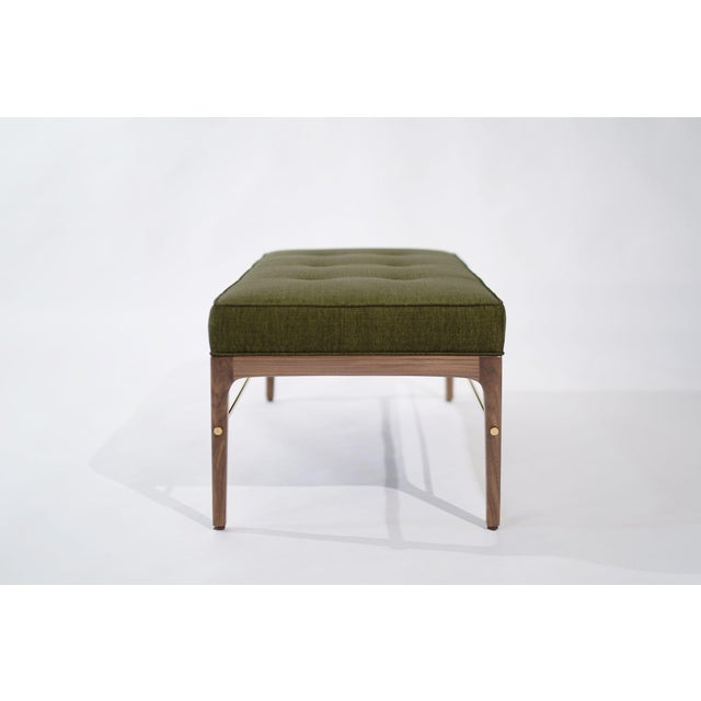 Linear Bench in Natural Walnut Series 48 by Stamford Modern For Sale In New York - Image 6 of 18