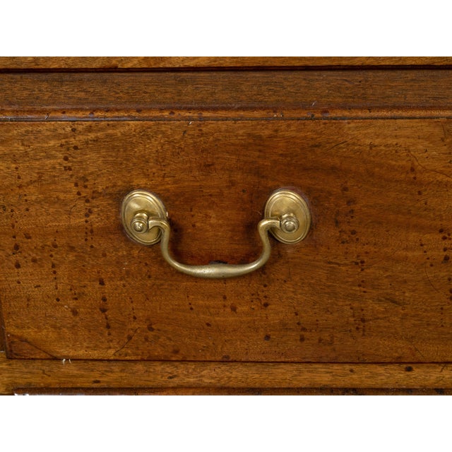 English English Walnut 19th Century Flip Top Sideboard with Drawers and Brass Hardware For Sale - Image 3 of 12