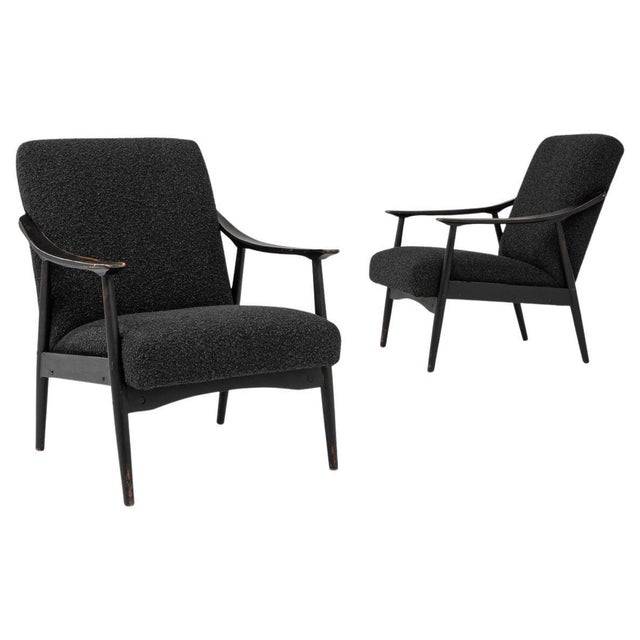 1960s Czech Upholstered Armchairs - A Pair For Sale - Image 15 of 18