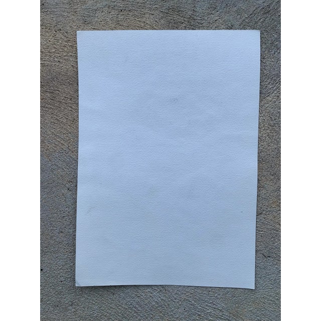 1980s Original Watercolor of a Ballerina For Sale - Image 4 of 6