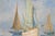 Coastal Large Antique Signed Oil on Canvas | Scandinavia Maritime Scene For Sale - Image 3 of 4