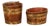 Antique Folk Art Decorated Buckets, 1830, Set of 2 For Sale