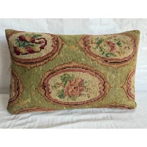Modern 1853 English Needlework Pillow For Sale - Image 3 of 3