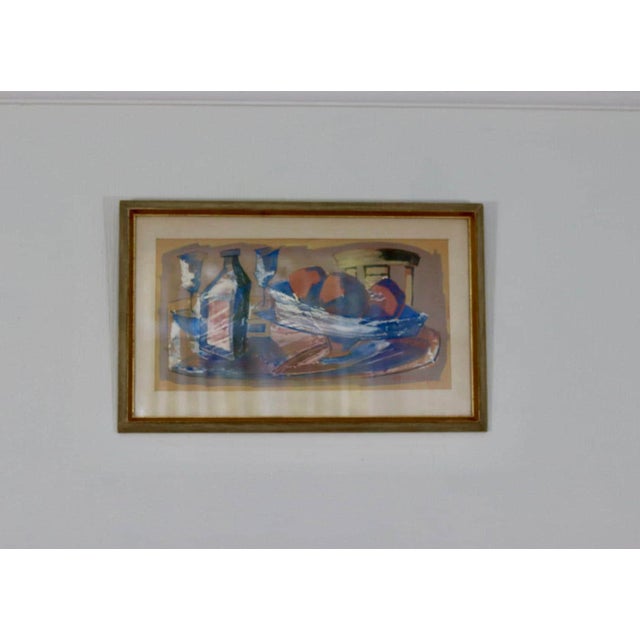 Max Larson, Terracotta Palette, Oil on Paper, 20th Century, Framed For Sale - Image 11 of 11