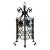 1920s American Lafayette Hughes Mansion Wrought Iron Three-Light Pendant Lantern For Sale