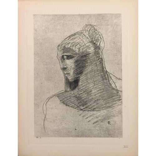Odilon Redon, The Flowers of Evil, 1920s, Etching For Sale - Image 3 of 3