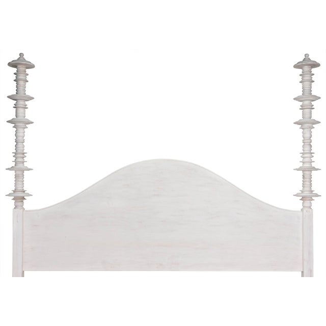 NOIR Ferret Bed, Eastern King, White Wash For Sale - Image 10 of 12