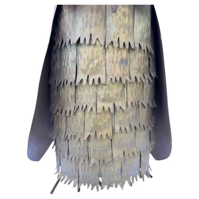 Mid Century Modern Brutalist Metal Owl Sculpture in the Style of Curtis Jere For Sale In Philadelphia - Image 6 of 8