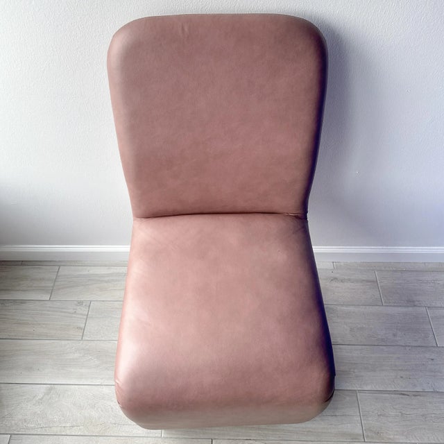 Mauve Design Institute of America Postmodern Desk/Vanity Chair For Sale - Image 8 of 10
