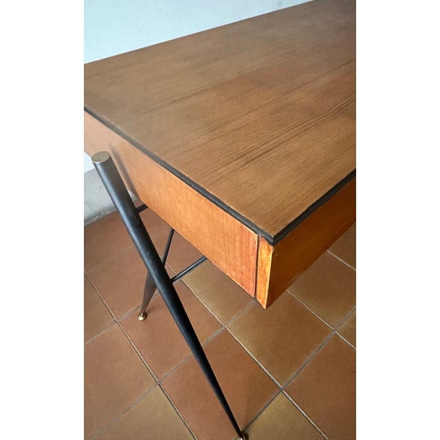 Teak Writing Desk by Silvio Cavatorta, Italy, 1950s For Sale - Image 6 of 9
