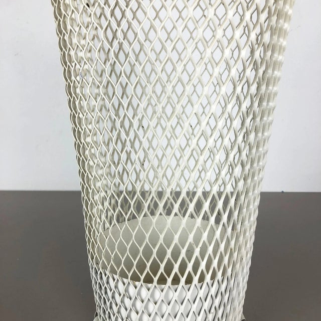 1960s Mid-Century Modern French Metal Umbrella Stand in the style of Mathieu Matégot, 1960s For Sale - Image 5 of 18
