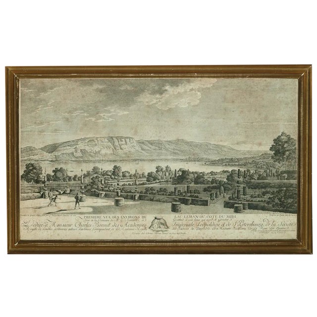 "Premiere Vue Des Environs Du Lac Leman Du Cote Du Midi" For Sale