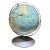 1990s Nystrom Sculptural Raised Relief World Globe For Sale
