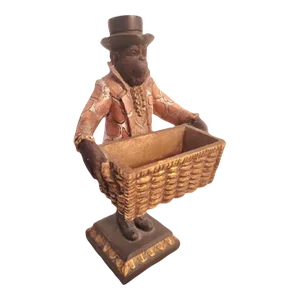 Vintage Bill Hubee Style Whimsical Monkey Business Card Holder