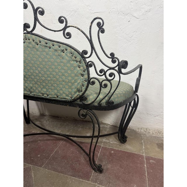 Wrought Iron Sofa attributed to Pierluigi Colli For Sale - Image 9 of 18